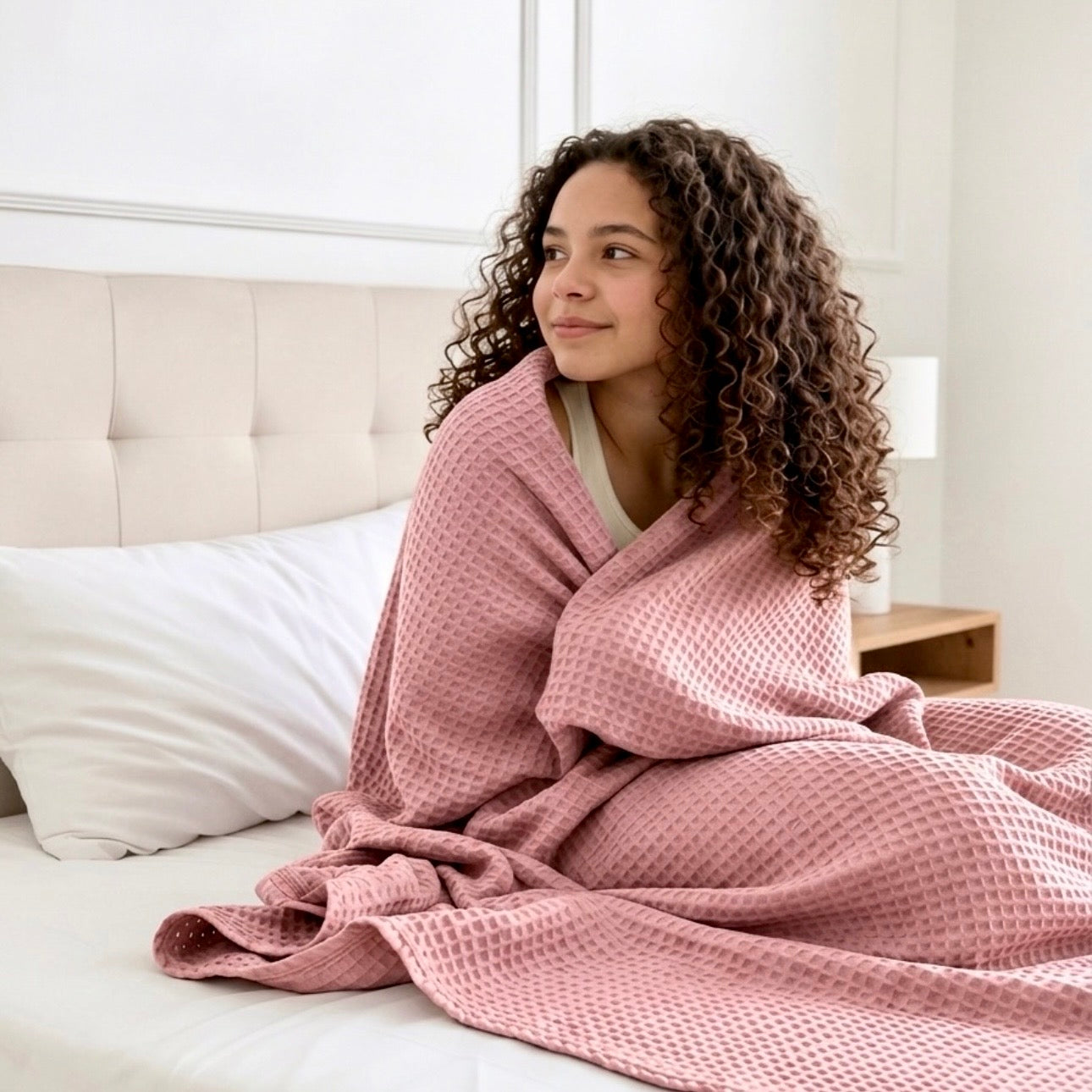 Waffle Weave 100% Cotton Blanket