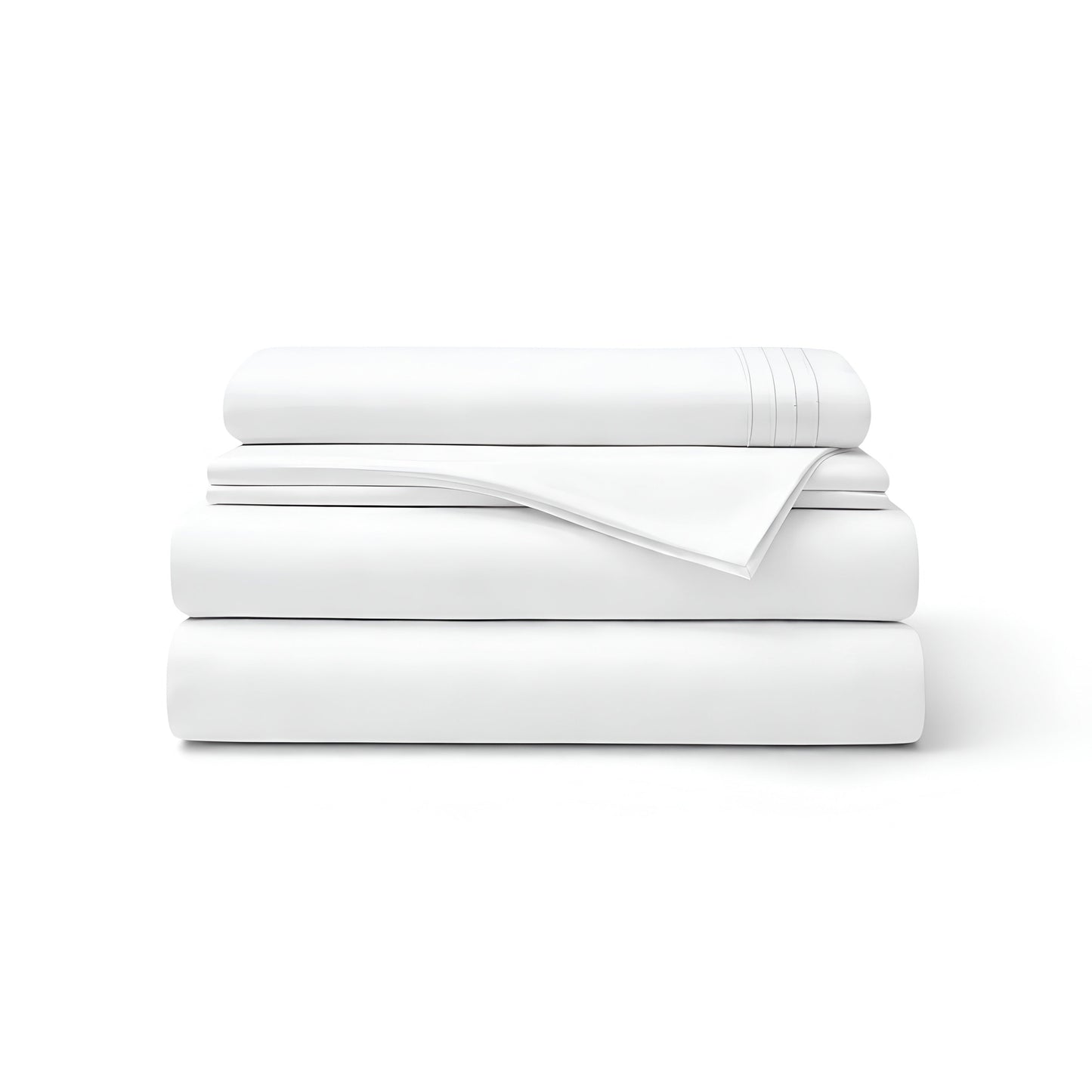 White microfiber sheet set 
