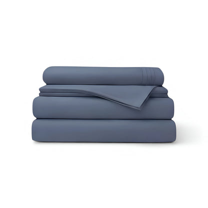 Slate Blue microfiber sheet set 
