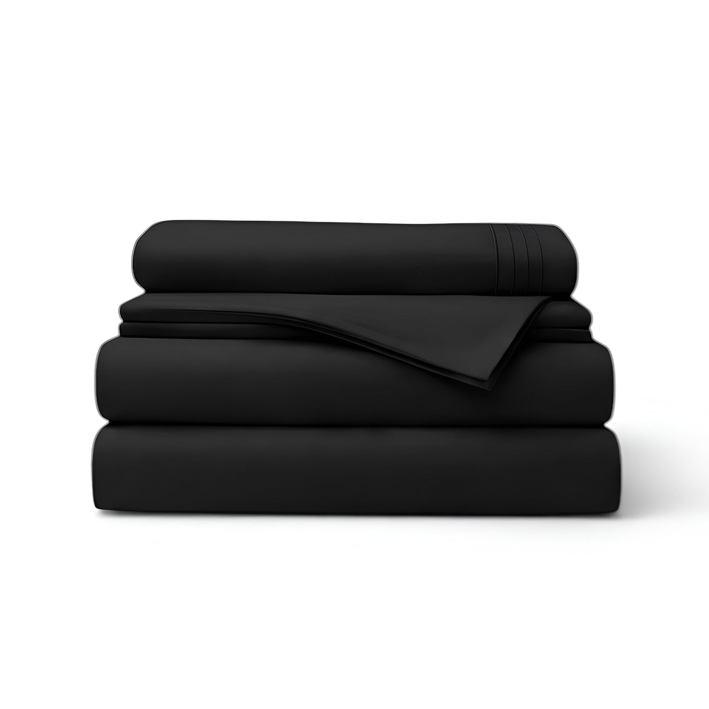 Black microfiber sheet set 