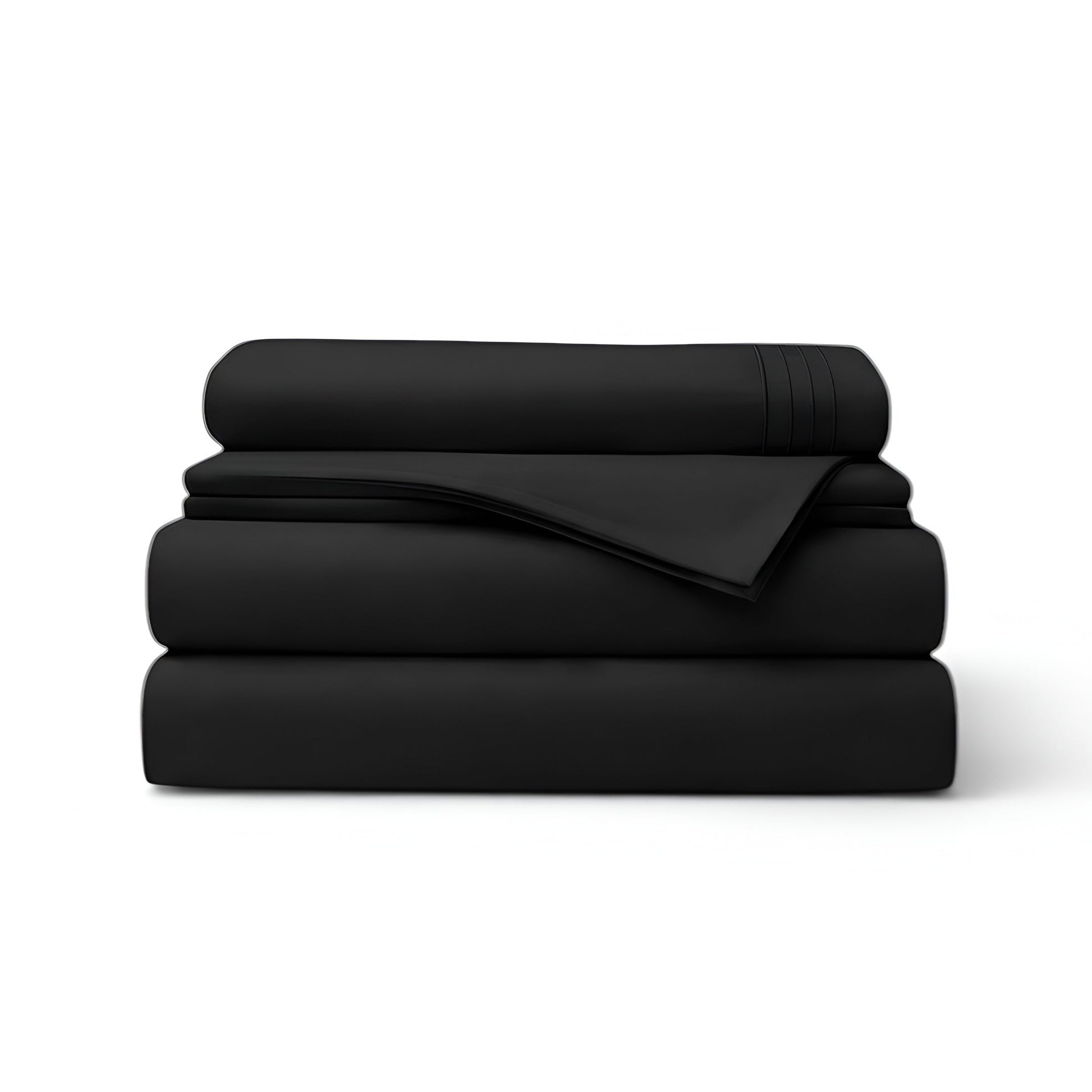 Black microfiber sheet set 