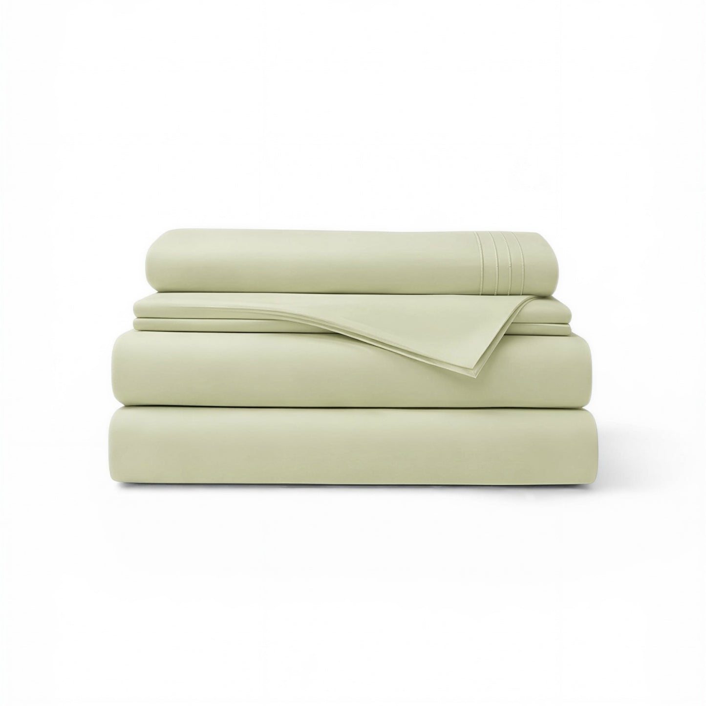 Green microfiber sheet set 